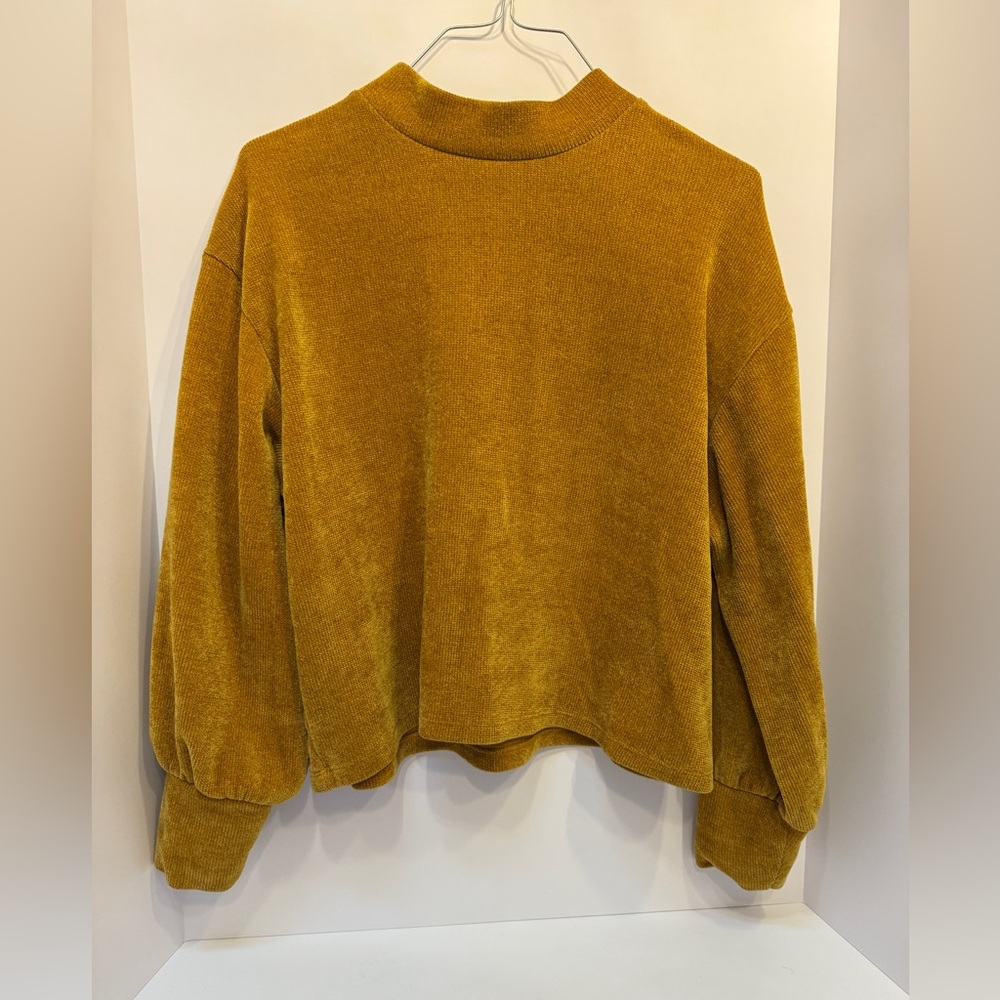 Falls Creek Yellow Cowl Neck Sweater